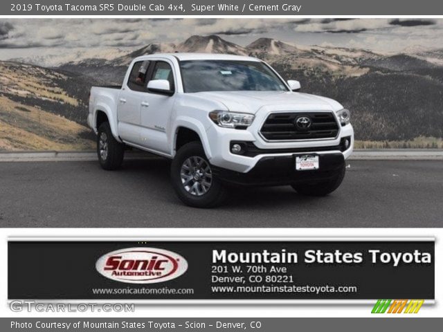 2019 Toyota Tacoma SR5 Double Cab 4x4 in Super White