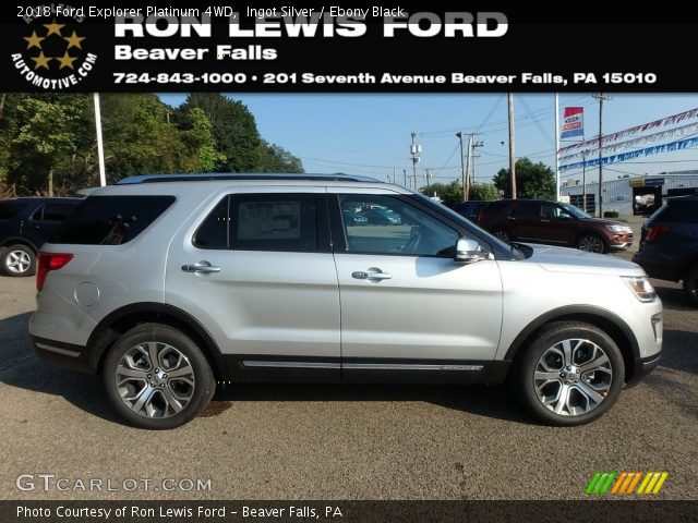 2018 Ford Explorer Platinum 4WD in Ingot Silver