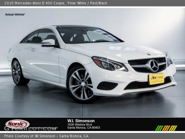 2016 Mercedes-Benz E 400 Coupe in Polar White