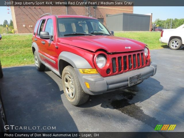 2007 Jeep Liberty Sport 4x4 in Inferno Red Crystal Pearl