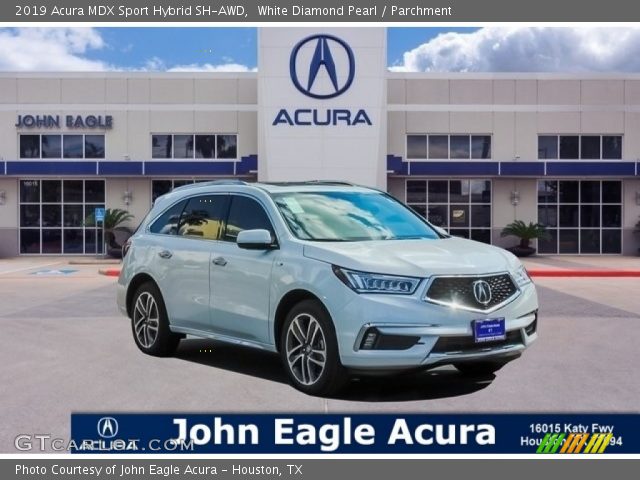 2019 Acura MDX Sport Hybrid SH-AWD in White Diamond Pearl