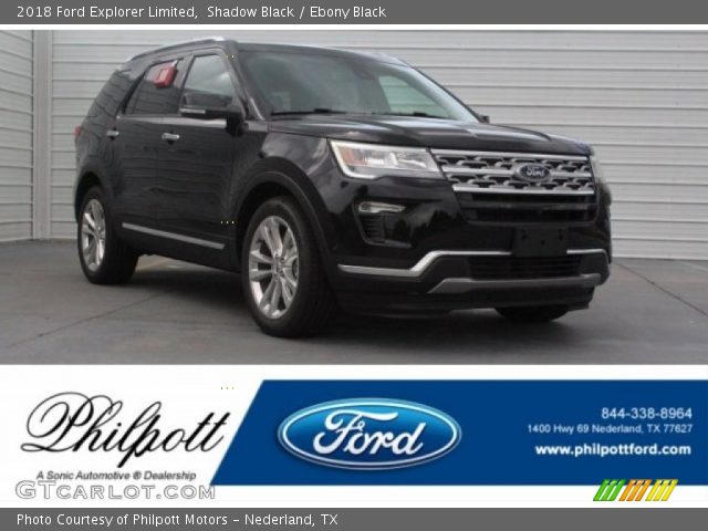 2018 Ford Explorer Limited in Shadow Black