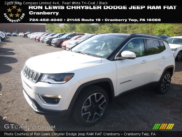 2019 Jeep Compass Limited 4x4 in Pearl White Tri–Coat
