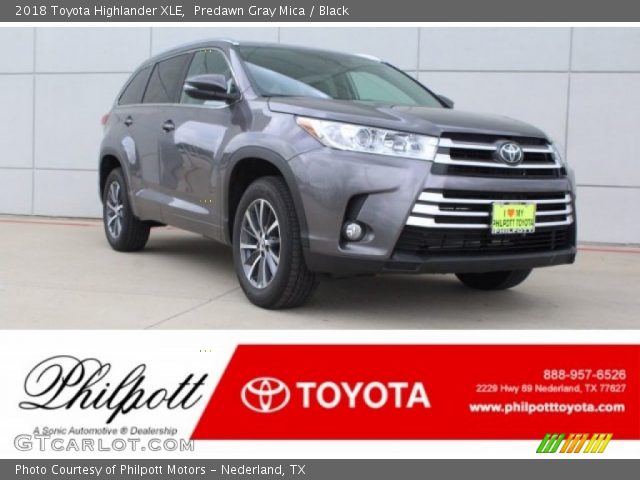 2018 Toyota Highlander XLE in Predawn Gray Mica