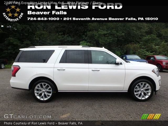 2018 Ford Expedition Limited Max 4x4 in White Platinum