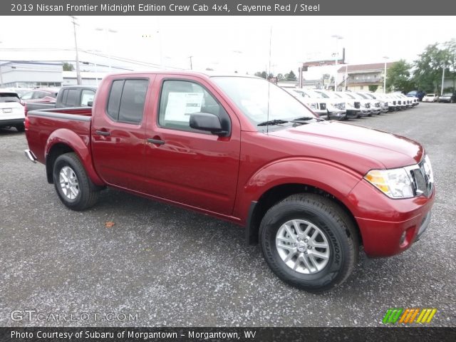 2019 Nissan Frontier Midnight Edition Crew Cab 4x4 in Cayenne Red