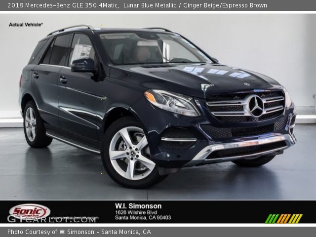 2018 Mercedes-Benz GLE 350 4Matic in Lunar Blue Metallic