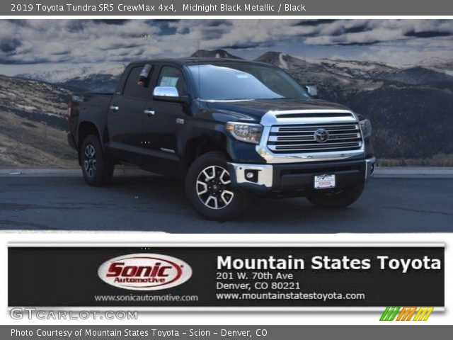 2019 Toyota Tundra SR5 CrewMax 4x4 in Midnight Black Metallic