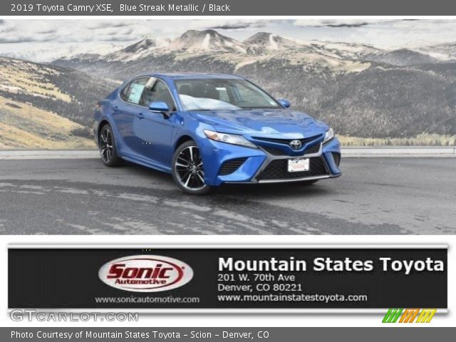 2019 Toyota Camry XSE in Blue Streak Metallic