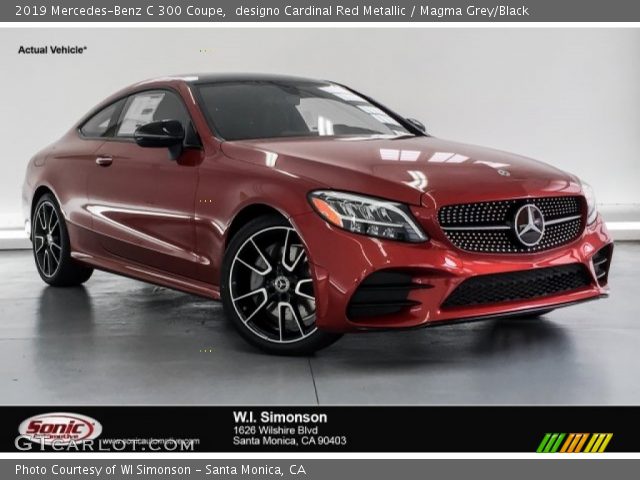 2019 Mercedes-Benz C 300 Coupe in designo Cardinal Red Metallic