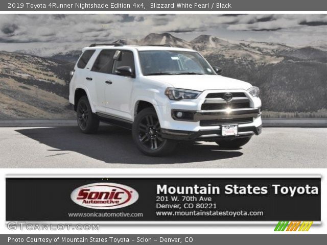 2019 Toyota 4Runner Nightshade Edition 4x4 in Blizzard White Pearl