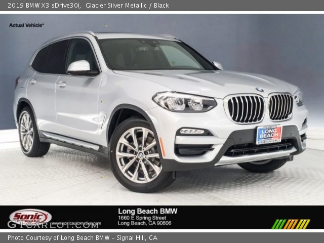 2019 BMW X3 sDrive30i in Glacier Silver Metallic