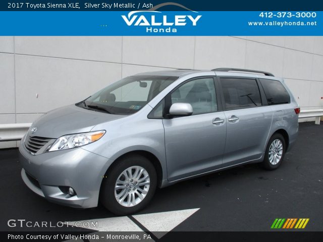 2017 Toyota Sienna XLE in Silver Sky Metallic