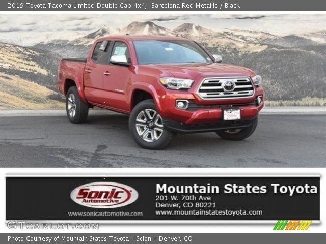 2019 Toyota Tacoma Limited Double Cab 4x4 in Barcelona Red Metallic