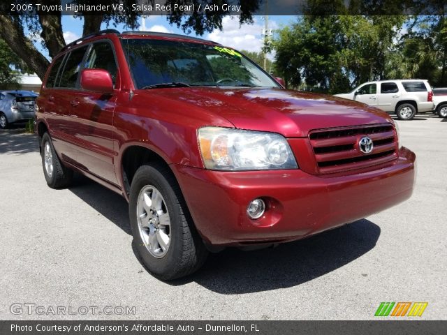 2006 Toyota Highlander V6 in Salsa Red Pearl