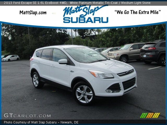 2013 Ford Escape SE 1.6L EcoBoost 4WD in White Platinum Metallic Tri-Coat