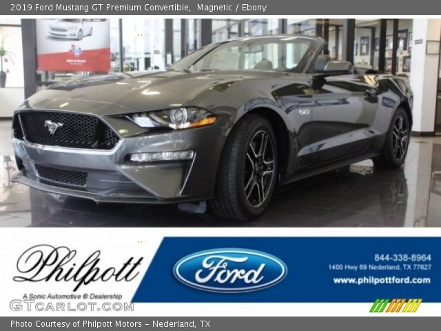 2019 Ford Mustang GT Premium Convertible in Magnetic