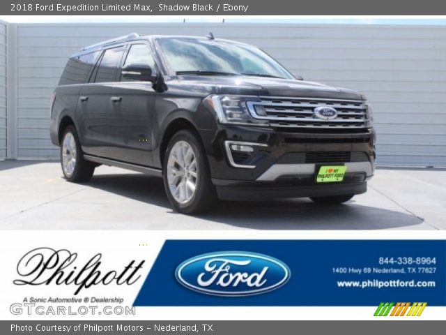 2018 Ford Expedition Limited Max in Shadow Black