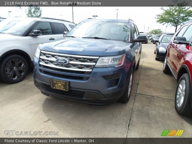 2018 Ford Explorer FWD in Blue Metallic