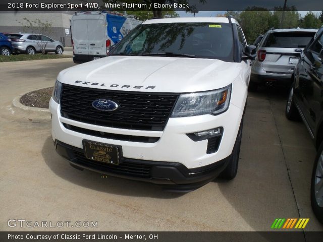 2018 Ford Explorer Sport 4WD in White Platinum