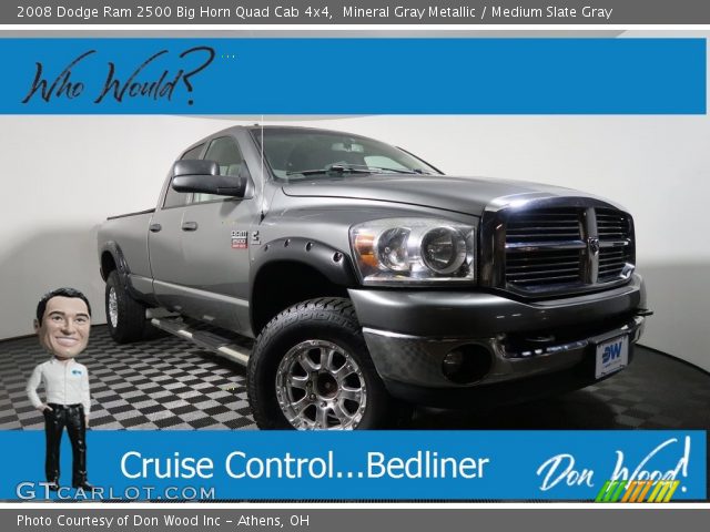 2008 Dodge Ram 2500 Big Horn Quad Cab 4x4 in Mineral Gray Metallic