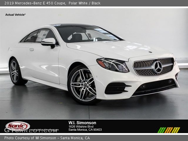 2019 Mercedes-Benz E 450 Coupe in Polar White