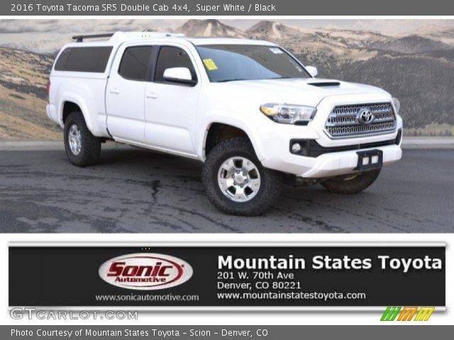 2016 Toyota Tacoma SR5 Double Cab 4x4 in Super White