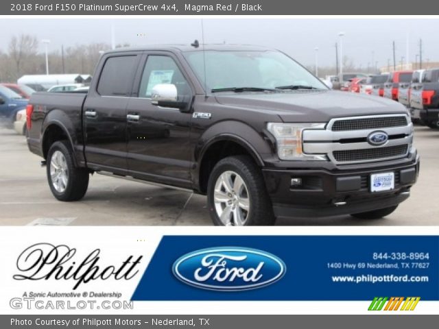 2018 Ford F150 Platinum SuperCrew 4x4 in Magma Red