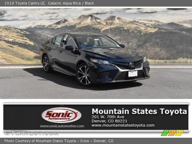 2019 Toyota Camry LE in Galactic Aqua Mica