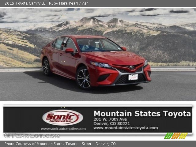 2019 Toyota Camry LE in Ruby Flare Pearl