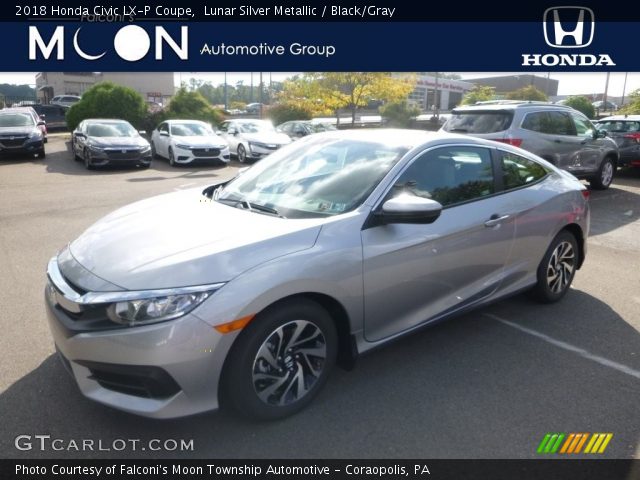 2018 Honda Civic LX-P Coupe in Lunar Silver Metallic