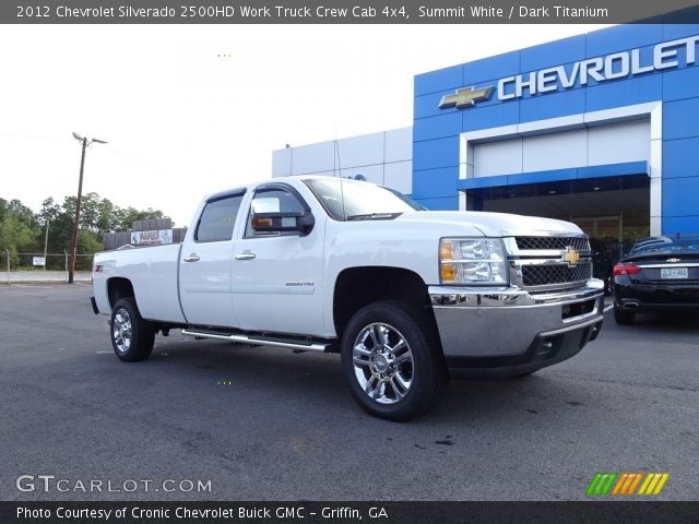2012 Chevrolet Silverado 2500HD Work Truck Crew Cab 4x4 in Summit White