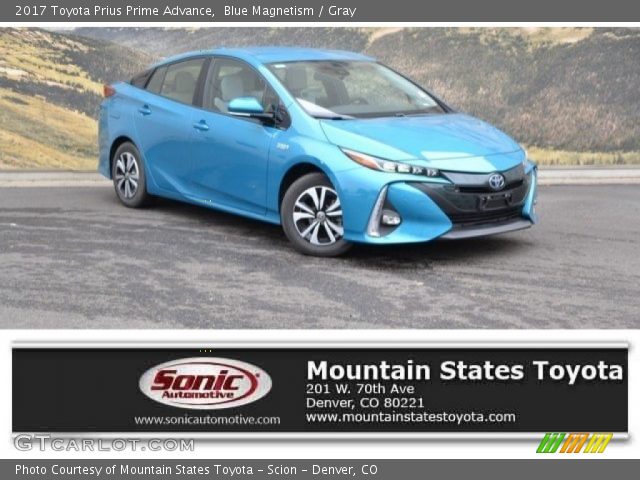2017 Toyota Prius Prime Advance in Blue Magnetism