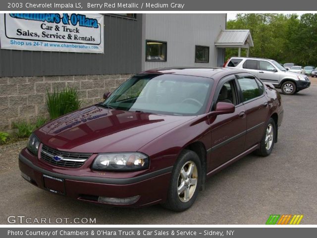 2003 Chevrolet Impala LS in Berry Red Metallic