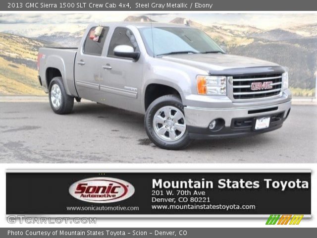 2013 GMC Sierra 1500 SLT Crew Cab 4x4 in Steel Gray Metallic