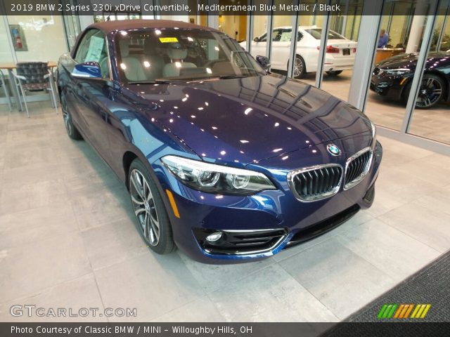 2019 BMW 2 Series 230i xDrive Convertible in Mediterranean Blue Metallic