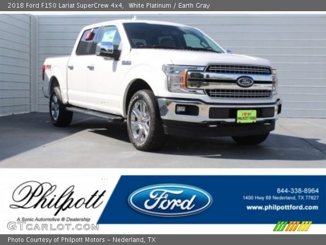 2018 Ford F150 Lariat SuperCrew 4x4 in White Platinum