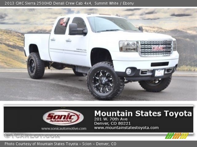 2013 GMC Sierra 2500HD Denali Crew Cab 4x4 in Summit White