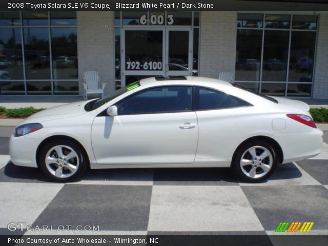 2008 Toyota Solara SLE V6 Coupe in Blizzard White Pearl