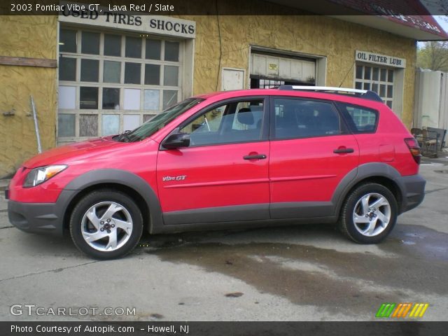 2003 Pontiac Vibe GT in Lava Red