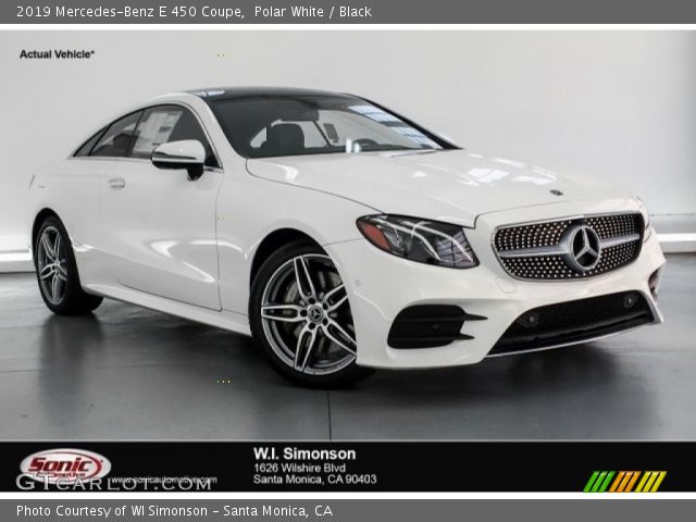 2019 Mercedes-Benz E 450 Coupe in Polar White
