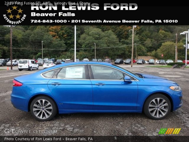 2019 Ford Fusion SEL AWD in Velocity Blue