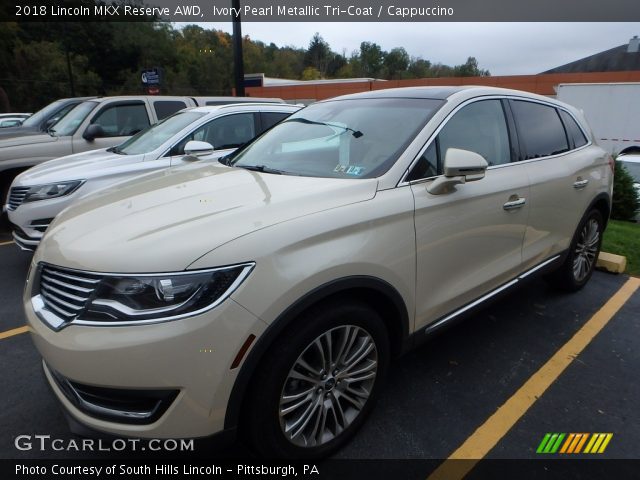 2018 Lincoln MKX Reserve AWD in Ivory Pearl Metallic Tri-Coat