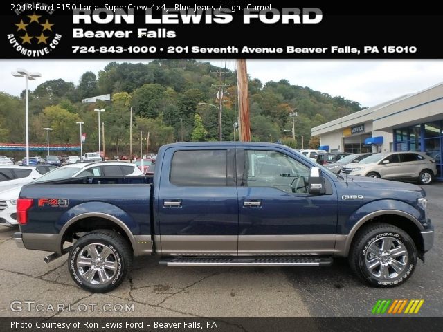 2018 Ford F150 Lariat SuperCrew 4x4 in Blue Jeans