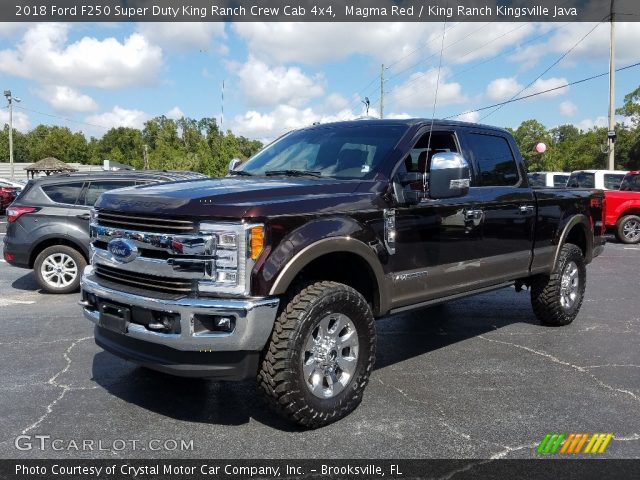 2018 Ford F250 Super Duty King Ranch Crew Cab 4x4 in Magma Red