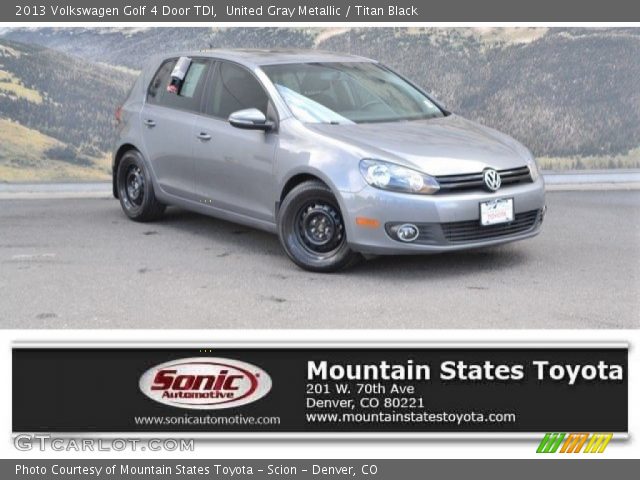 2013 Volkswagen Golf 4 Door TDI in United Gray Metallic