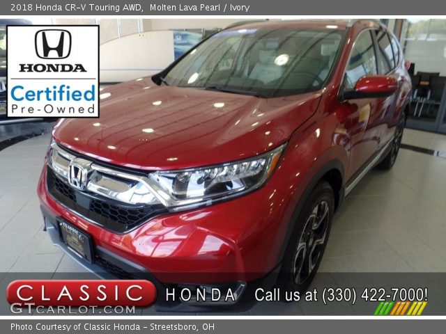 2018 Honda CR-V Touring AWD in Molten Lava Pearl