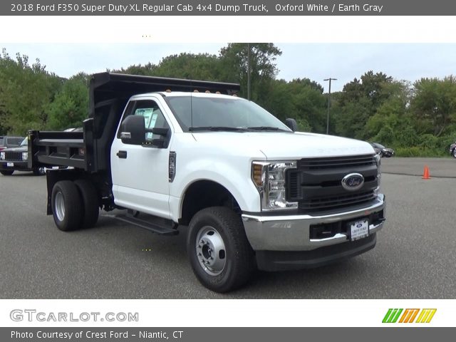 2018 Ford F350 Super Duty XL Regular Cab 4x4 Dump Truck in Oxford White