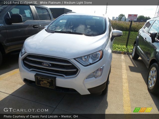 2018 Ford EcoSport SE in White Platinum