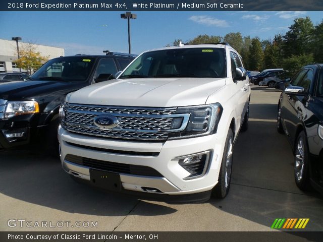 2018 Ford Expedition Platinum Max 4x4 in White Platinum